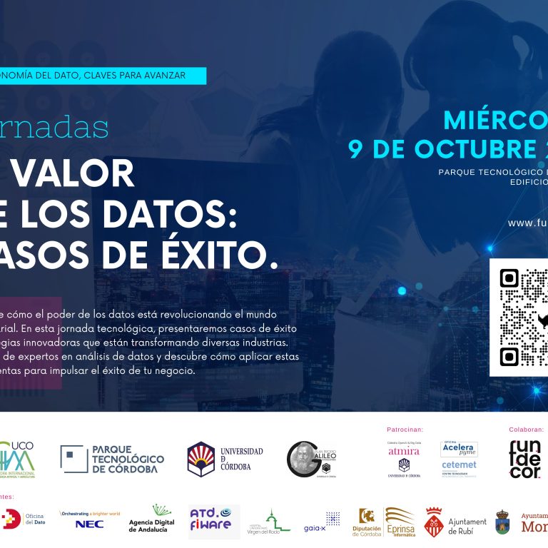 Apertura inscripciones y difusión Jornadas: «El Valor de los datos: Casos de éxito»