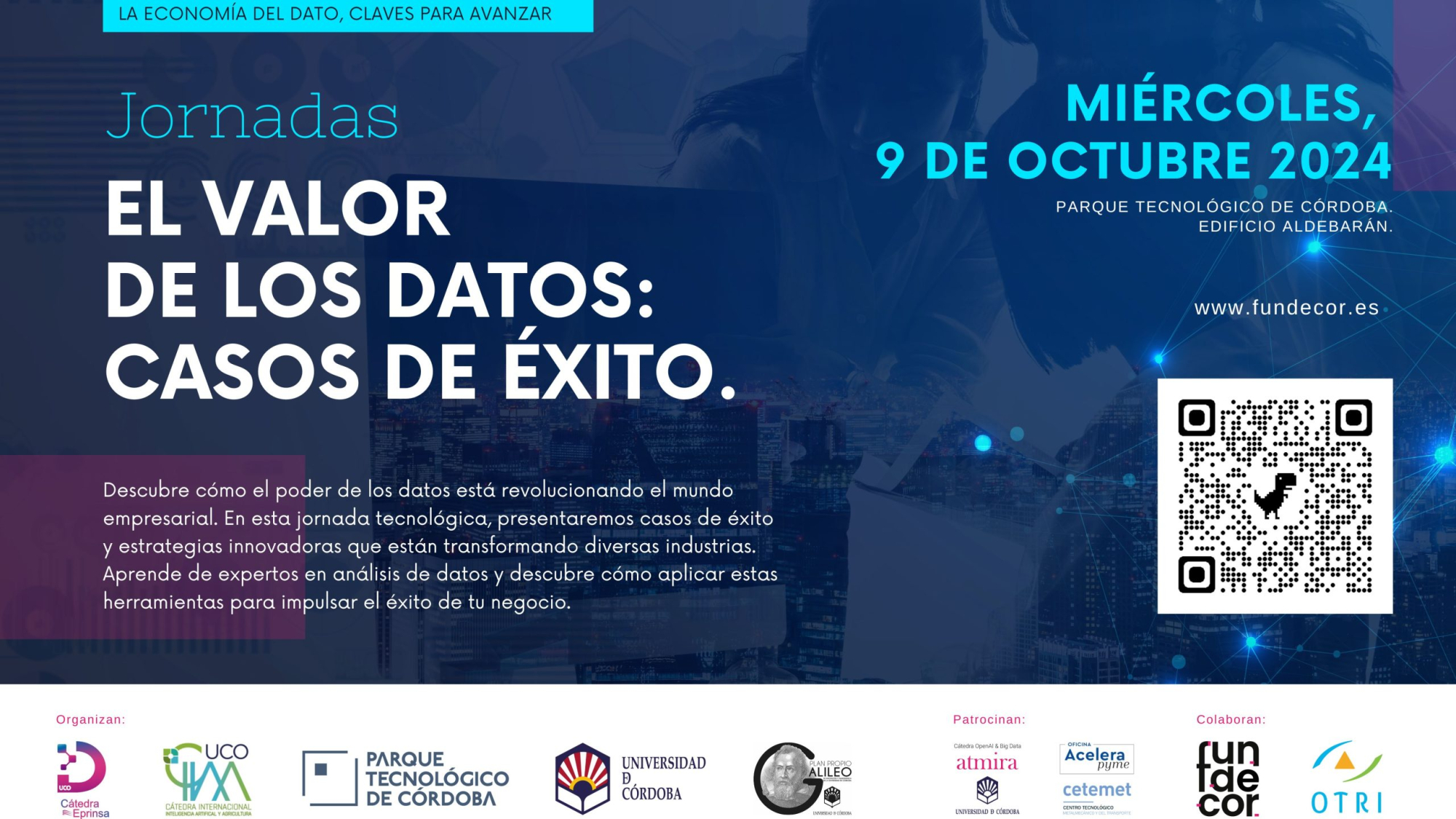 Apertura inscripciones y difusión Jornadas: «El Valor de los datos: Casos de éxito»